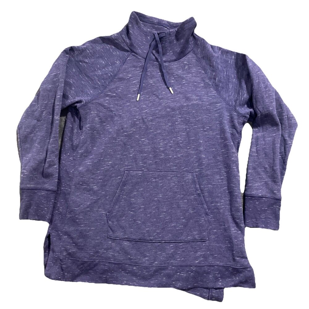Tek Gear Ultrasoft Fleece Women's Heather Purple Long Sleeve Cowl Neck Size 1X